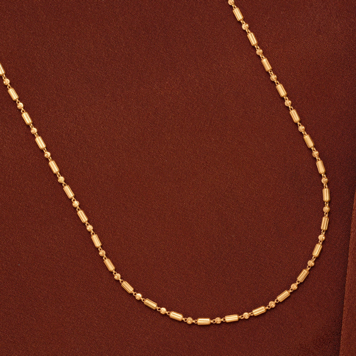 Stylish Spherical Beads Gold Chain for Women