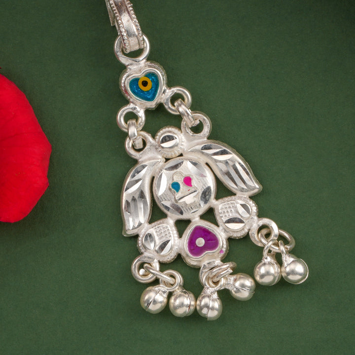 Grace Petal Silver Keychain