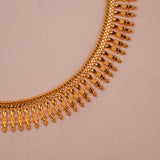 Traditional South Indian Style Gold Mullai Poo Necklace