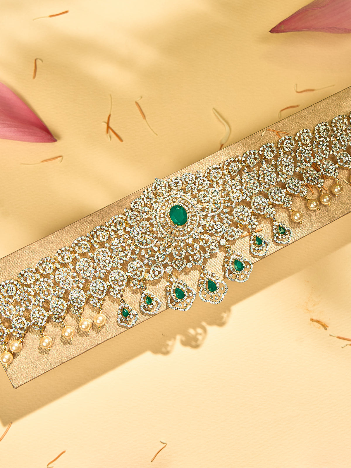 Emerald Beaded Oddiyanam/Hip Belt