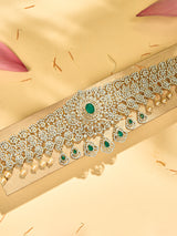 Emerald Beaded Oddiyanam/Hip Belt