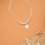 Silver Beaded Pull Chain Bracelet