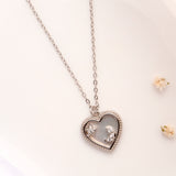 Heart and Star Shape Silver Chain