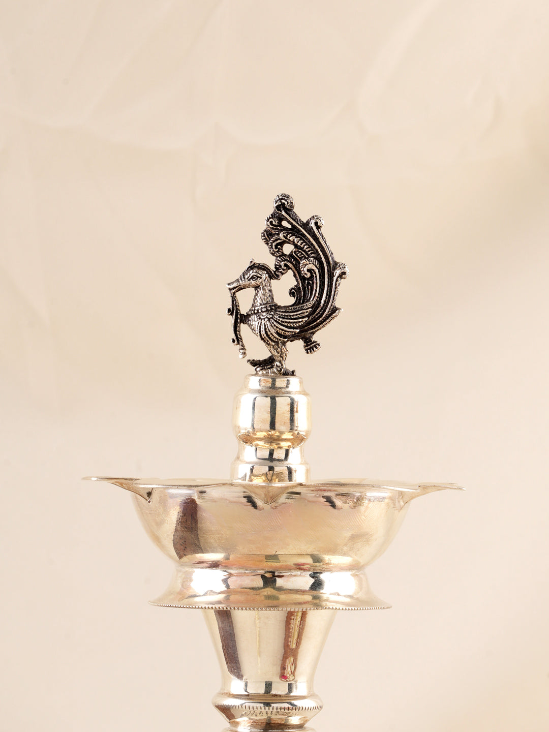 Ornate Silver Floral lamp