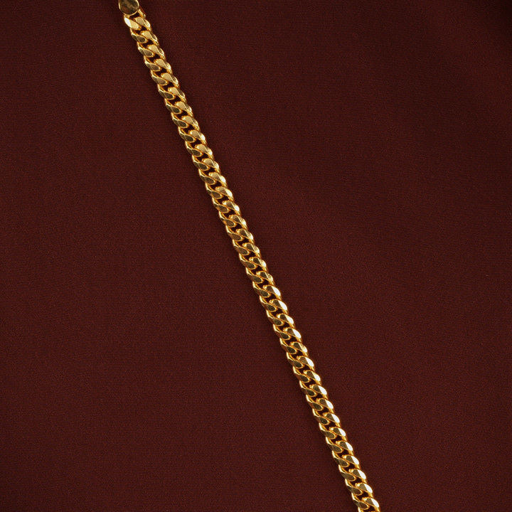 Seamless Layer Golden Men’s Bracelet