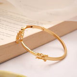 Blossom Ruby Floral Golden Kada