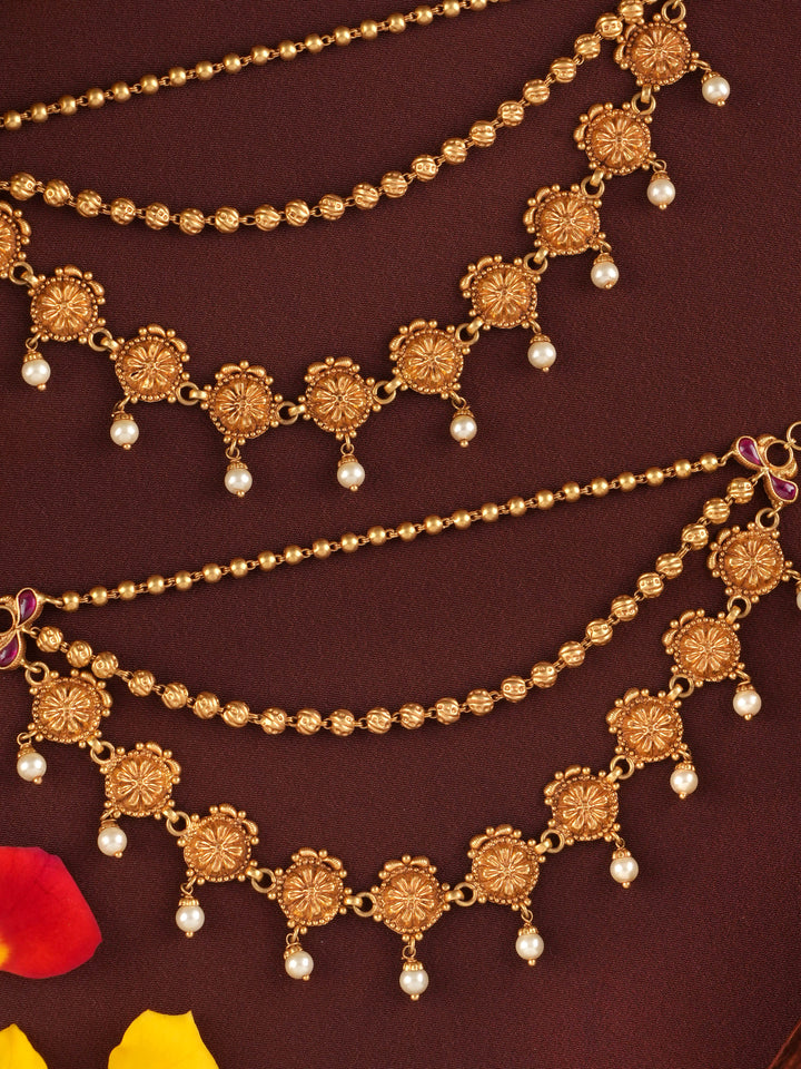 Trendy Floral Pearl Drop Mattal