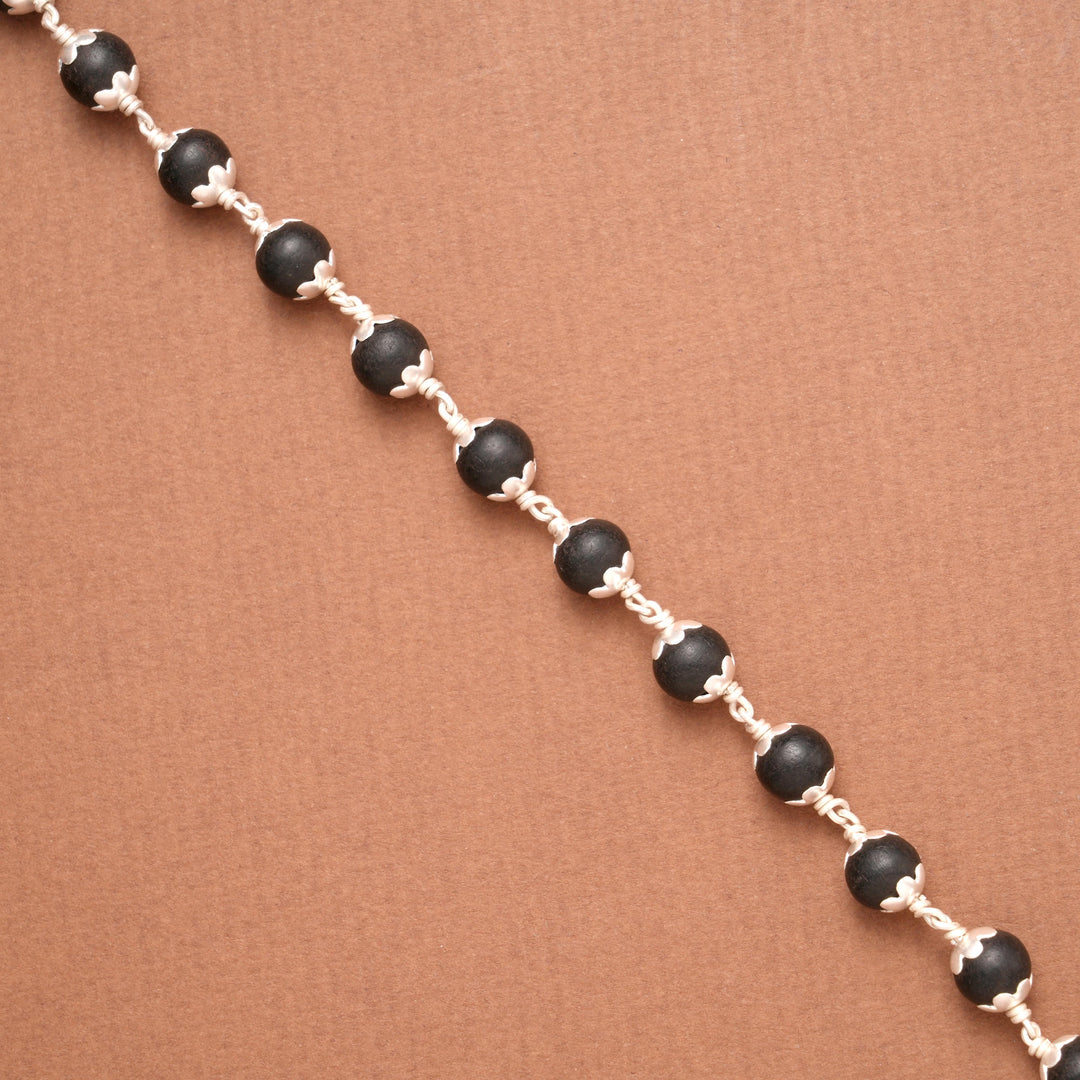 Karungali Protection Silver Bracelet