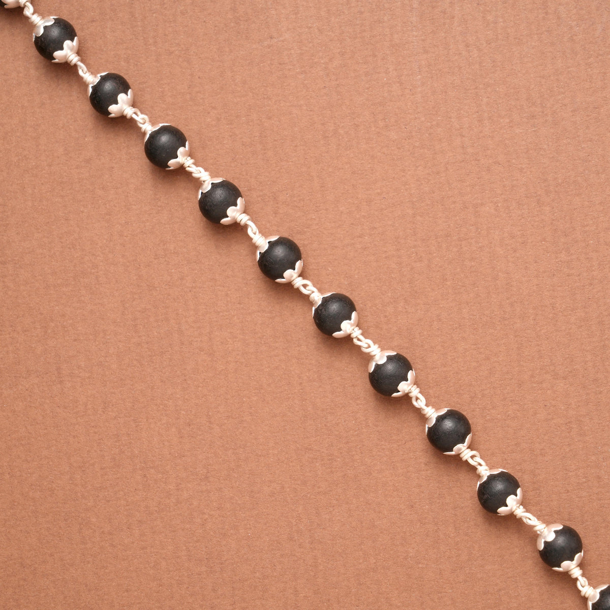 Karungali Protection Silver Bracelet