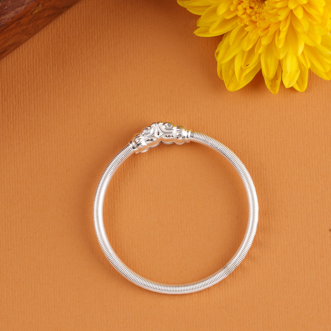 Classic Yazhi Silver Baby Bangle