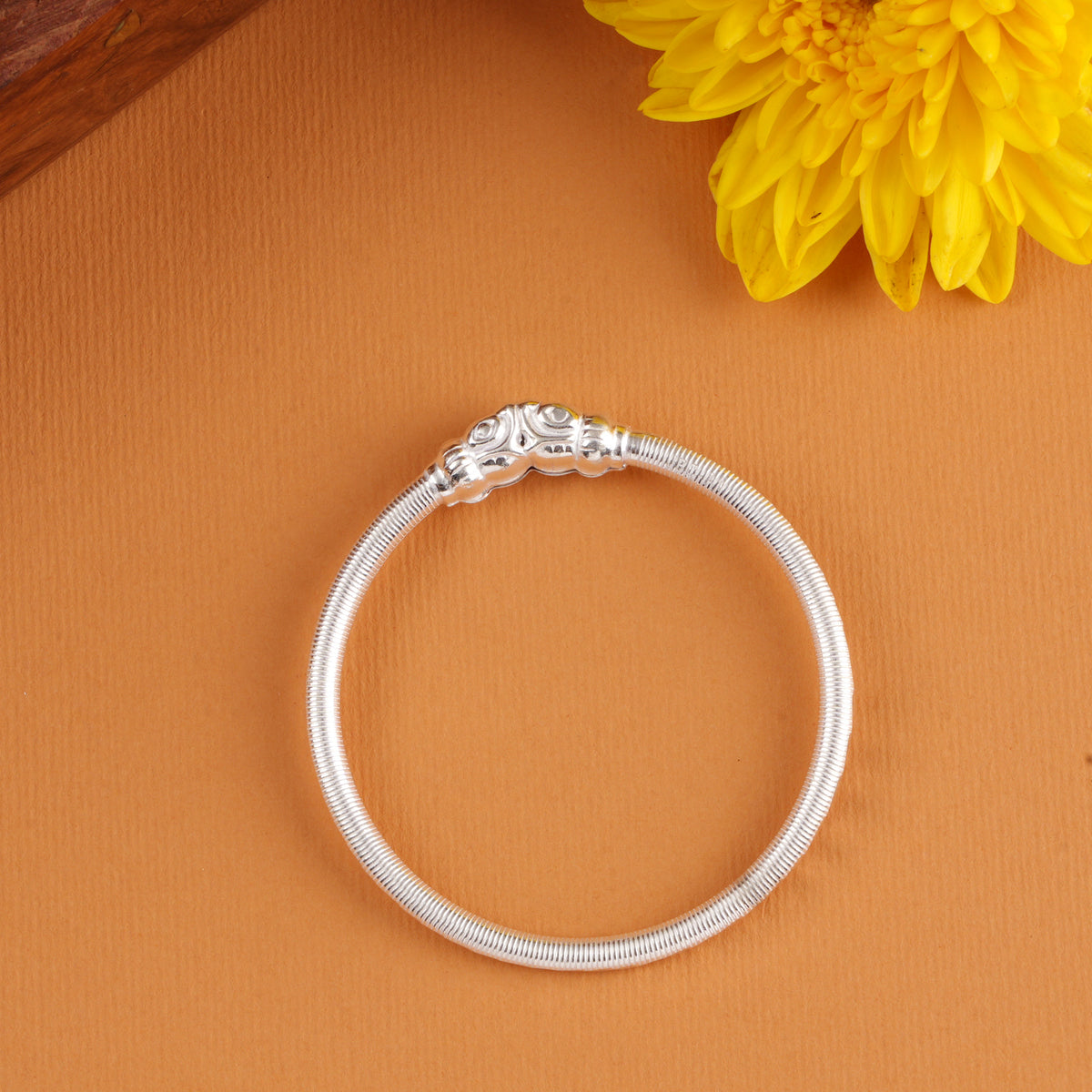 Classic Yazhi Silver Baby Bangle