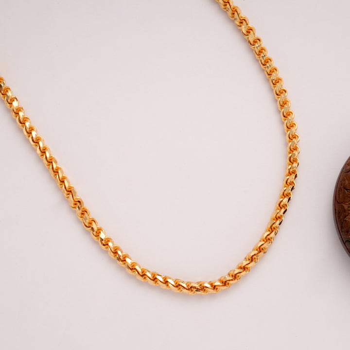 Bold Twisted Link Golden Chain