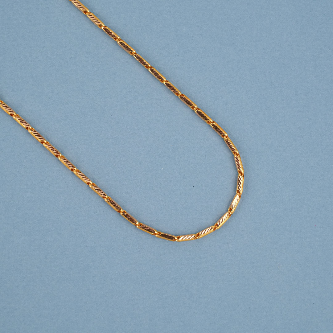 Modern Minimalist Pattern Gold Chain
