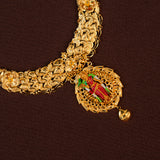Goddess Madurai Meenakshi Amman  Blossom Gold Necklace