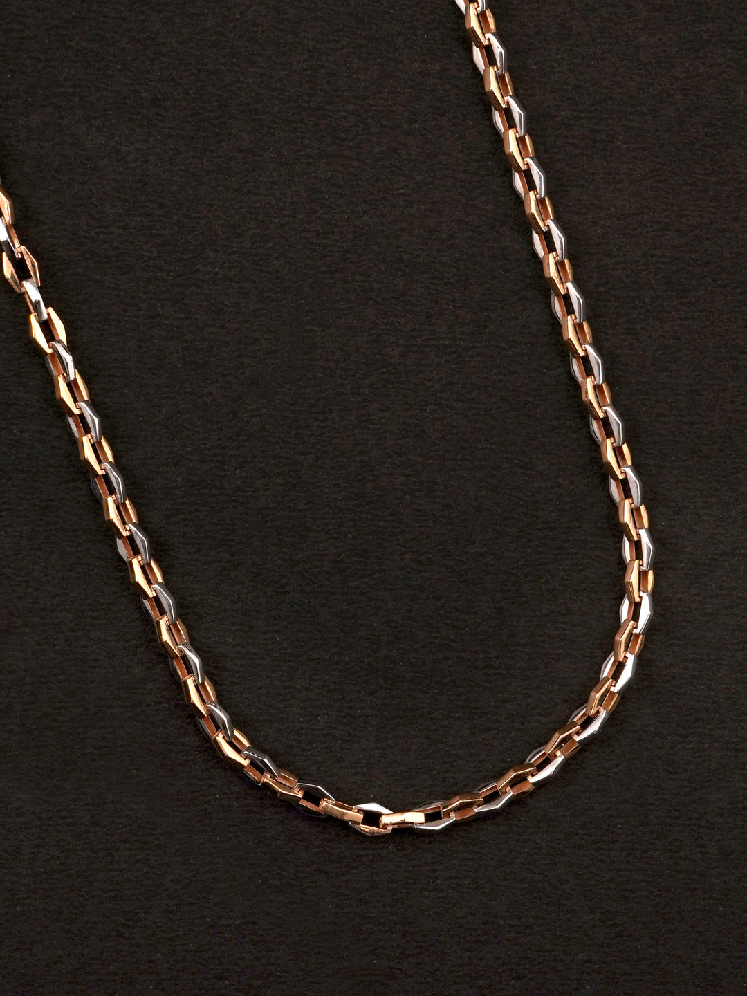 Cable link Rose Gold Men Chain