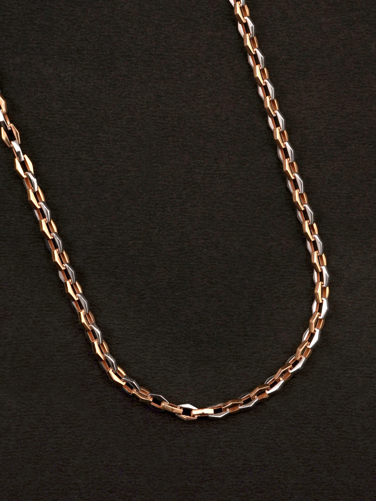 Cable link Rose Gold Men Chain