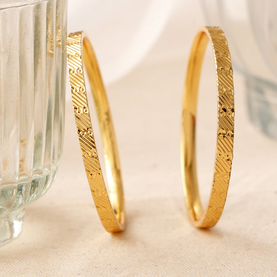 Radiant Shine Silver Gold Plated Baby Bangle