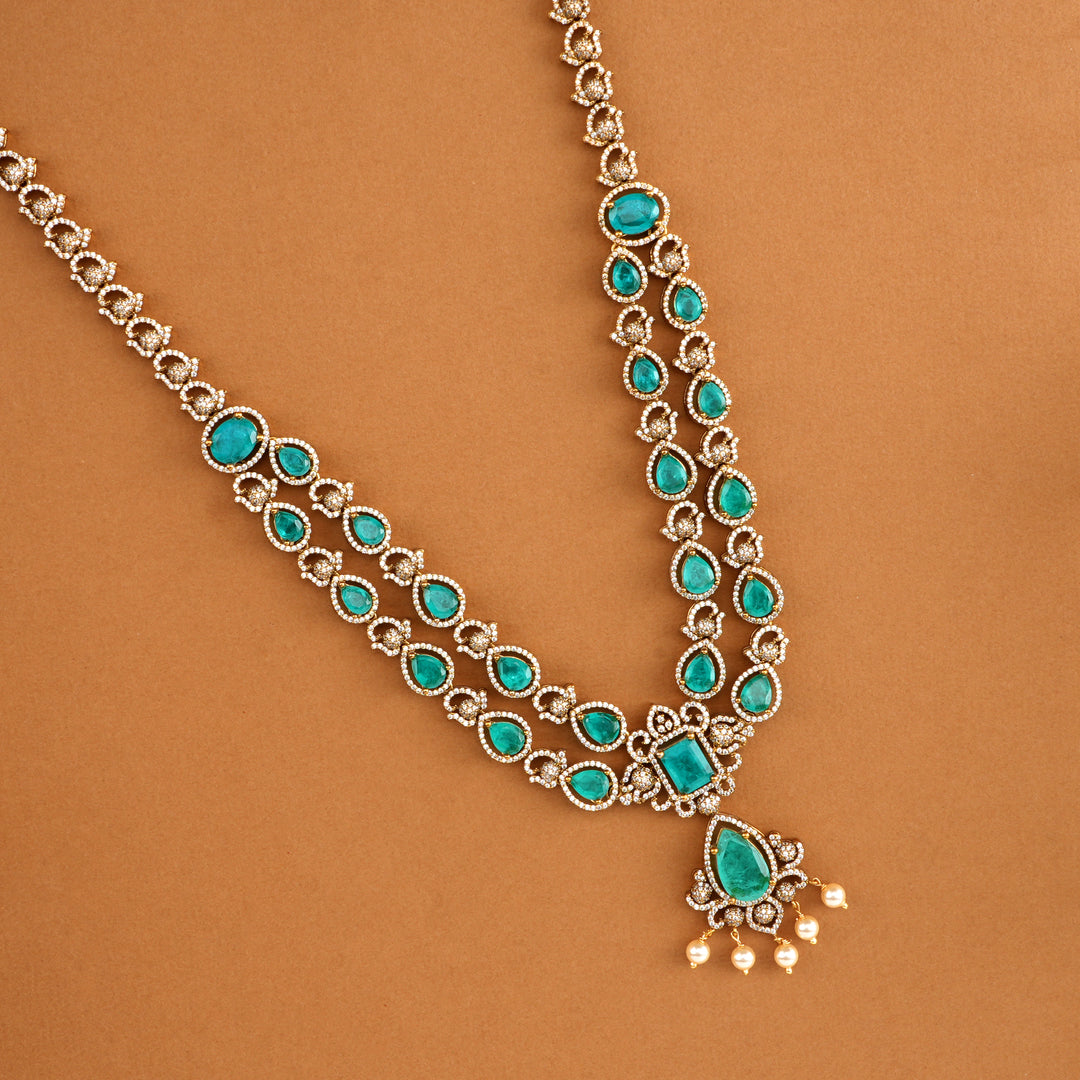 Double Layer Emerald with Swarovski Haram