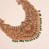 Grand Nagas Bridal Design Golden Temple Haram