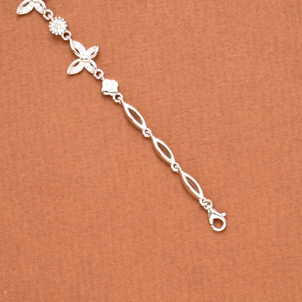 Cute Dual Butterfly Silver Women’s Bracelet
