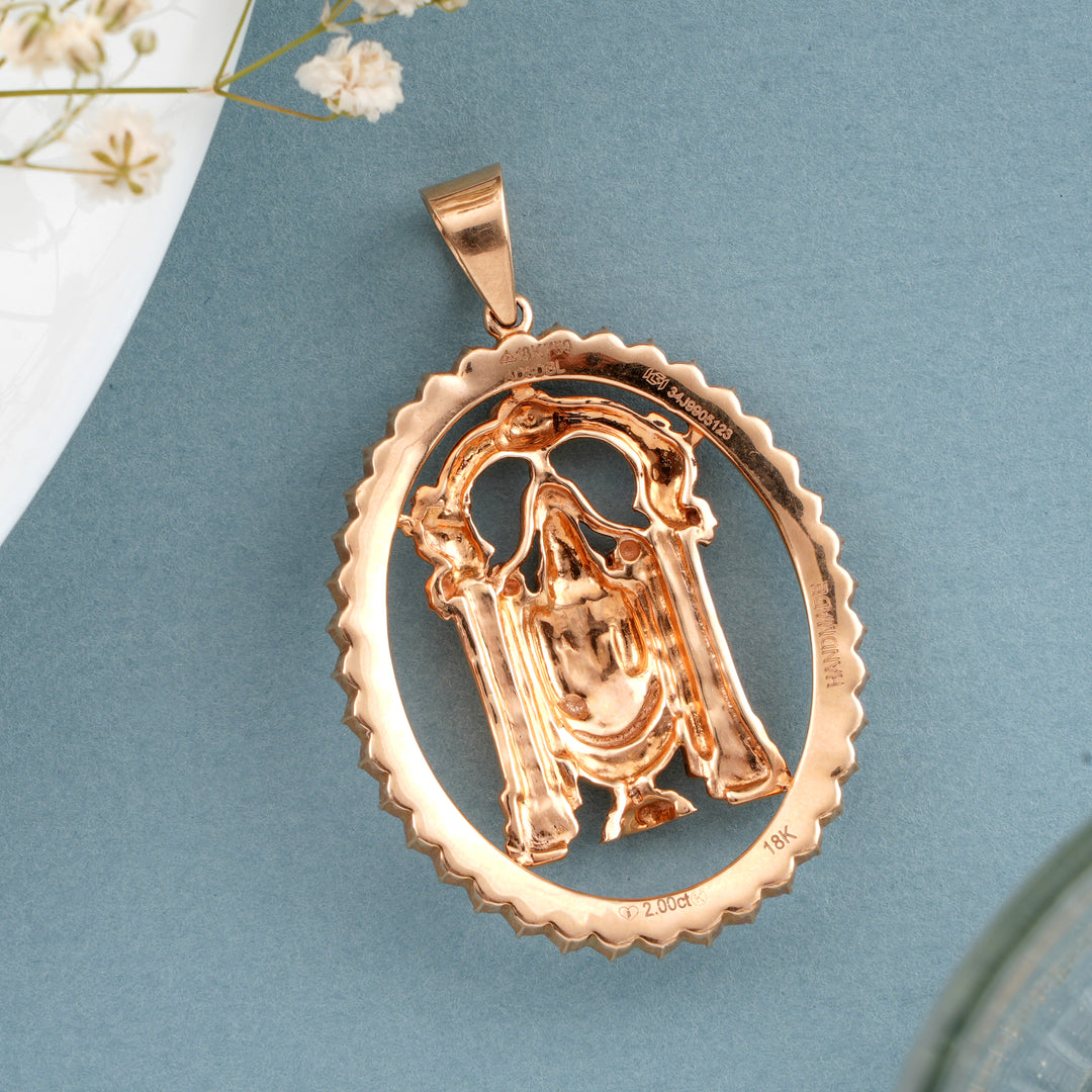 Traditional Venkateswara Diamond Pendant