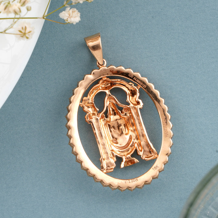 Traditional Venkateswara Diamond Pendant
