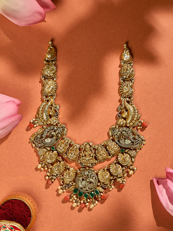Coral Lakshmi Peacock Haram