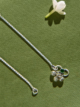 Emerald Glaze Drops Antique Anklet