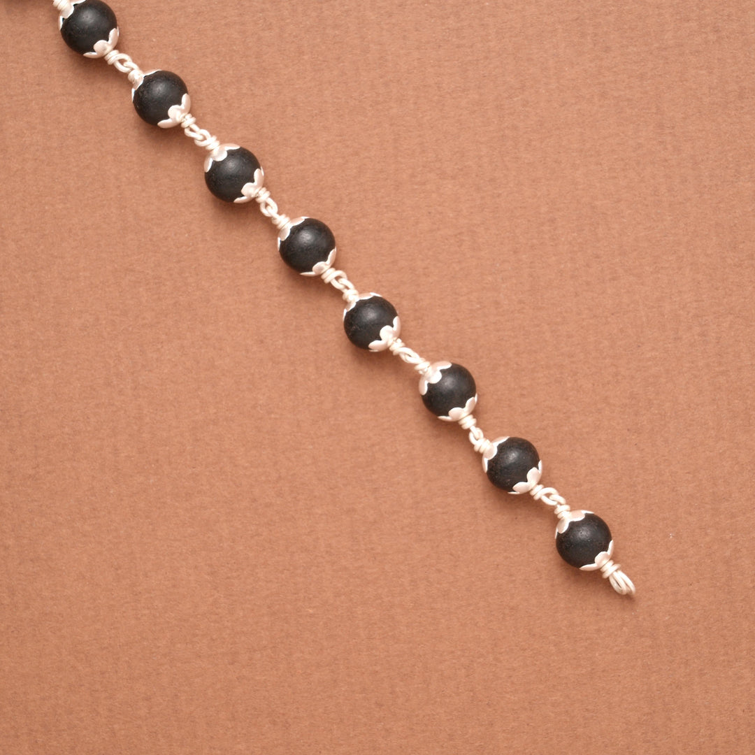 Karungali Protection Silver Bracelet