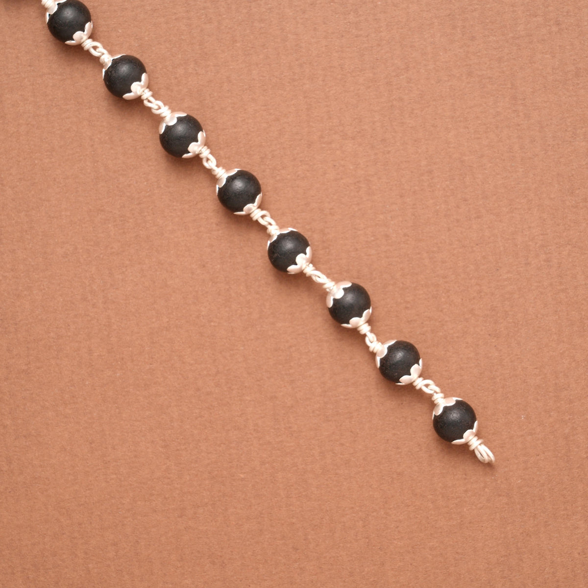 Karungali Protection Silver Bracelet