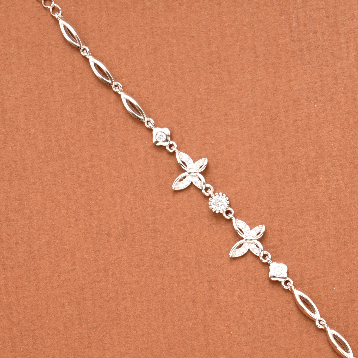 Cute Dual Butterfly Silver Women’s Bracelet