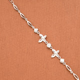 Cute Dual Butterfly Silver Women’s Bracelet