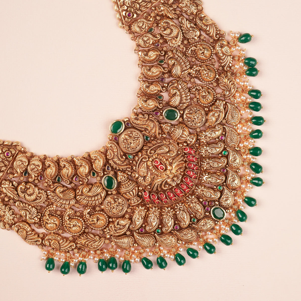 Grand Nagas Bridal Design Golden Temple Haram