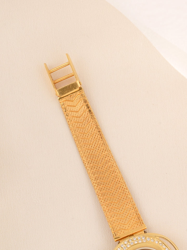 Trendy White Stone 'Titan Raga' Gold Watch