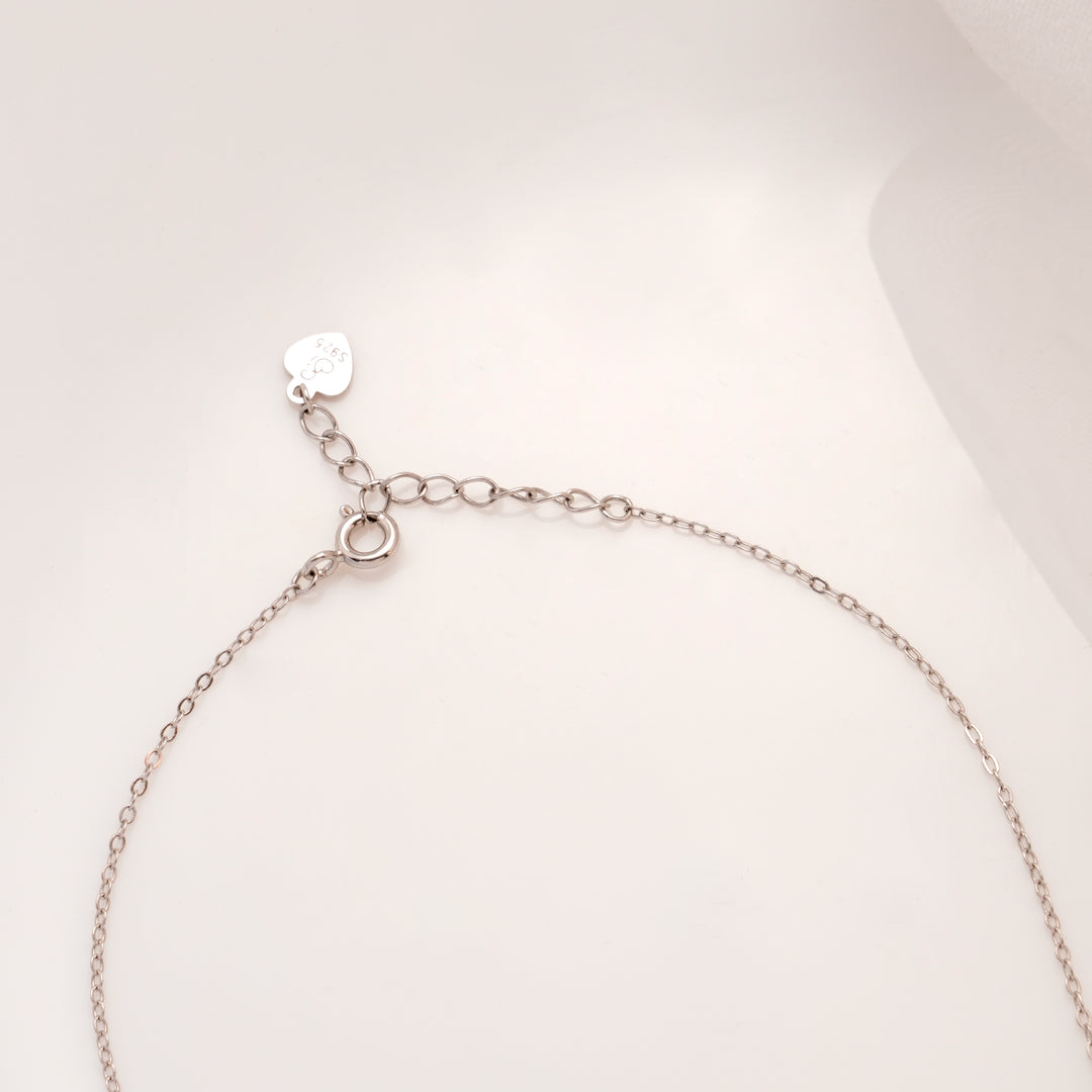 Heart and Star Shape Silver Chain