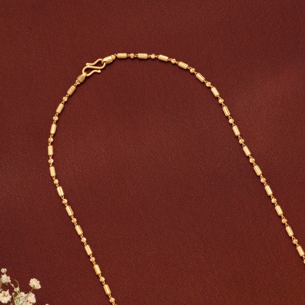 Stylish Spherical Beads Gold Chain for Women