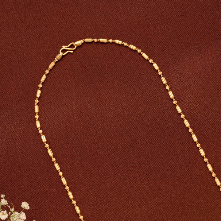 Stylish Spherical Beads Gold Chain for Women
