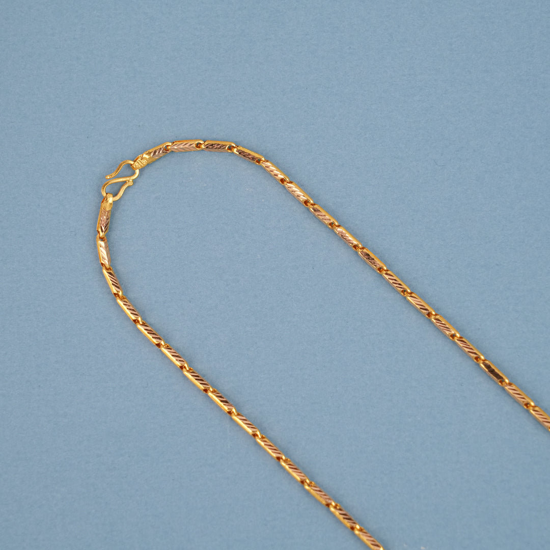 Modern Minimalist Pattern Gold Chain