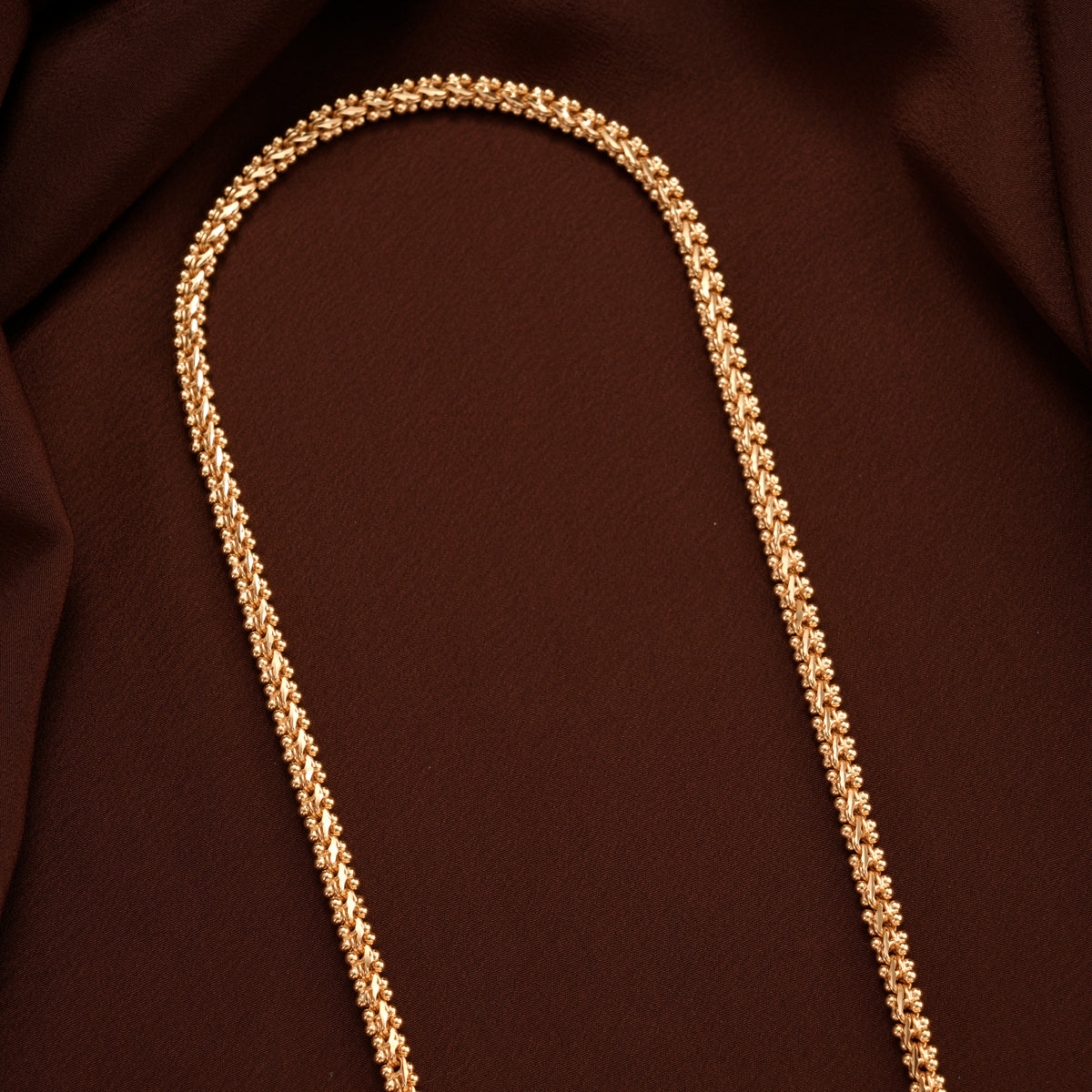 Mango Pendant White Stones Golden Chain