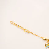 Spaceship Charm Golden Plated Bracelet