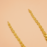 Divine Lakshmi Nagas Peacock Gold Haram