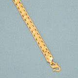 Modern Matrix Pattern Gold Bracelet for Men