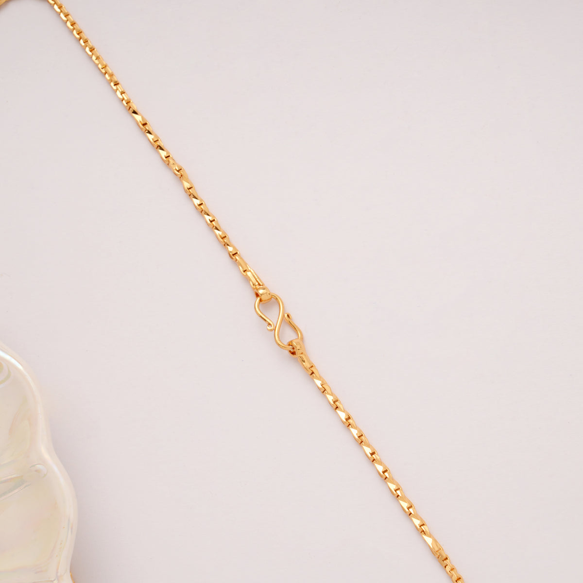 Minimal Wheat Design Link Golden Chain