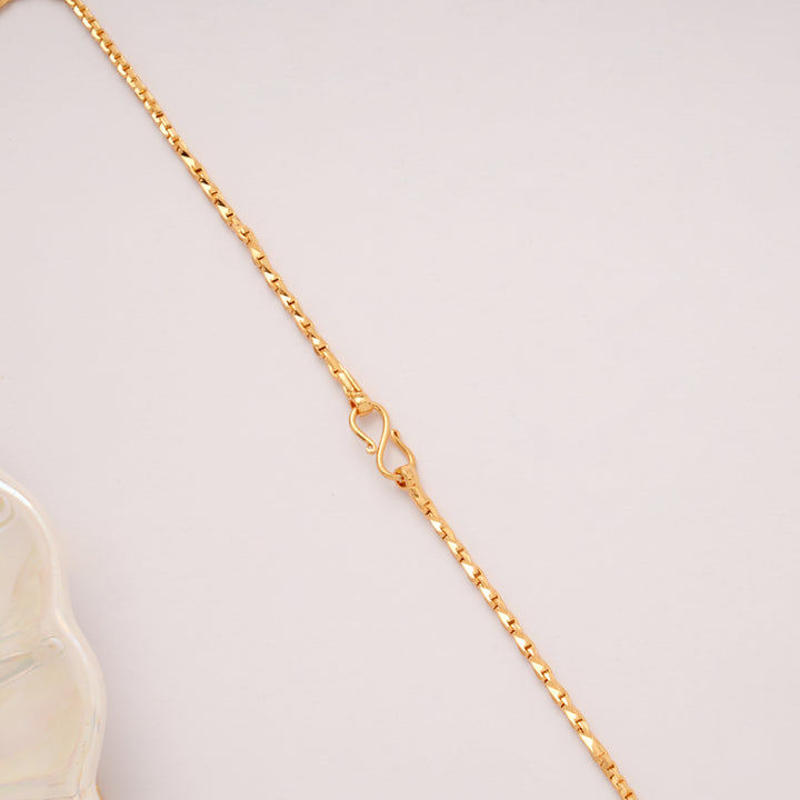 Minimal Wheat Design Link Golden Chain