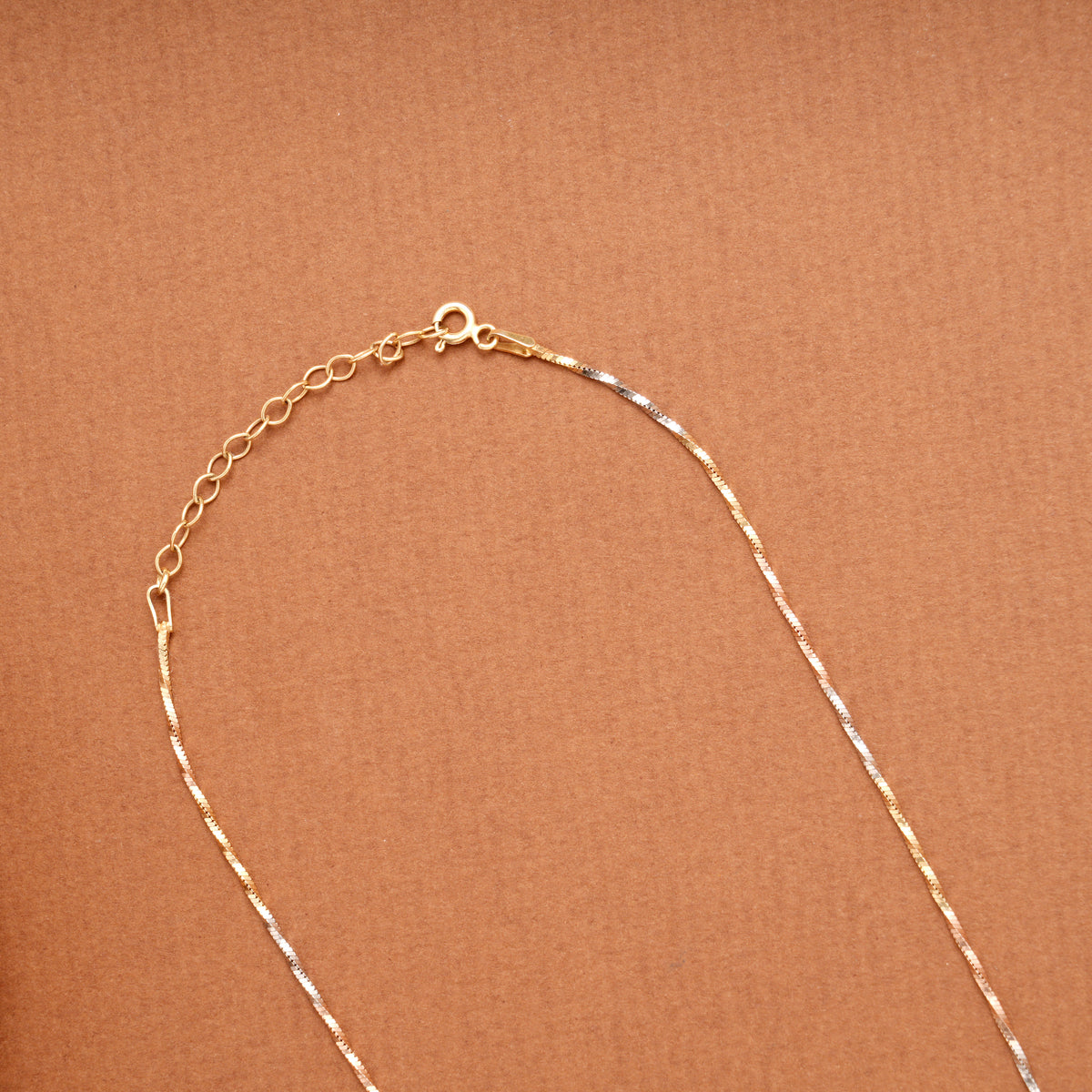 Triple Tone Twisted Silver Women’s Chain