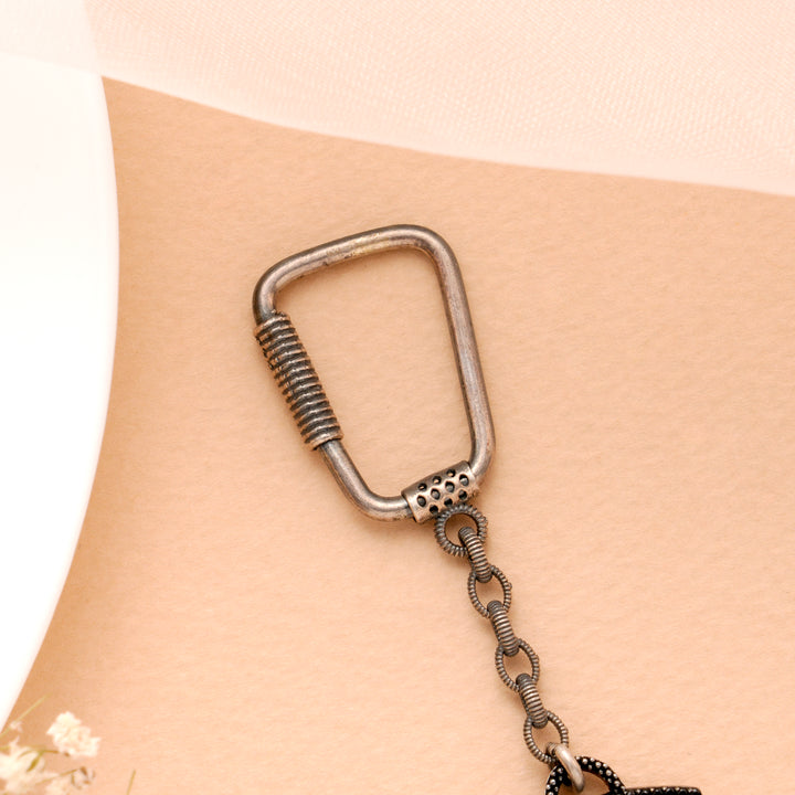 Hyundai Car Silver Keychain