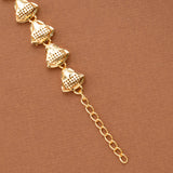 Bell Shaped Links Nagas Gold Plated Bracelet