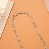 Royal Woven Design Men’s Silver Chain