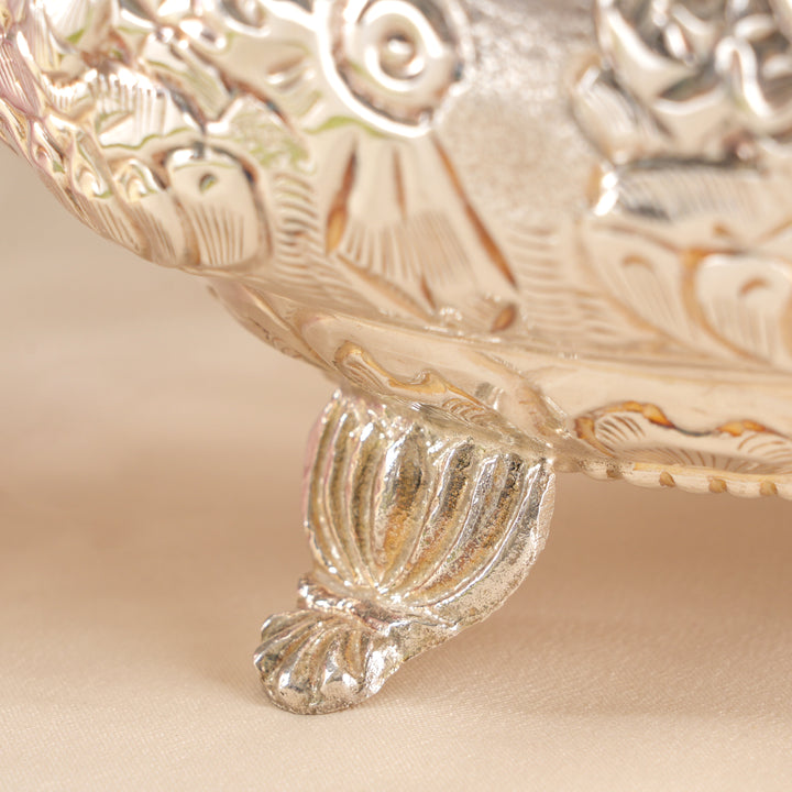 Goddess Lakshmi Silver Poo Koodai