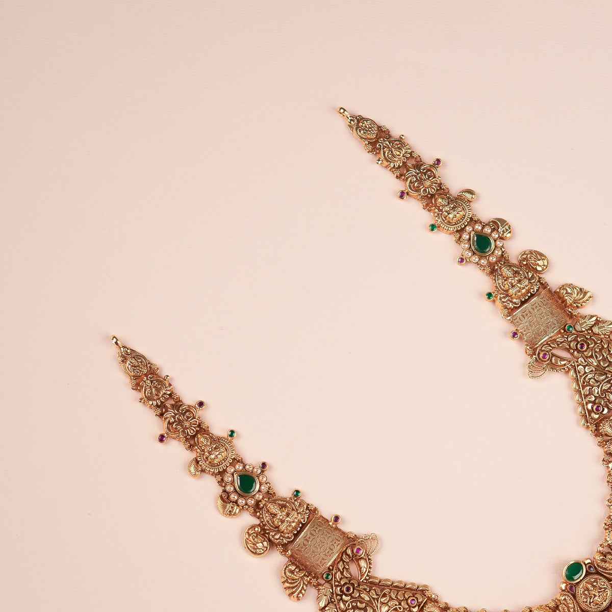 Grand Nagas Bridal Design Golden Temple Haram
